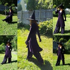 Velvet Wiccan Dress with Palazzo Pants